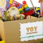 Toys purchased by residents for donation