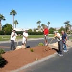 We love seeing the community come together to help beautify the Indio RV Park landscape